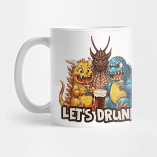 Hey Godzilla, Let's Drunk Mug